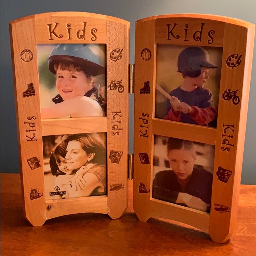 Wooden Picture Frame 4 Opening Collage Screens